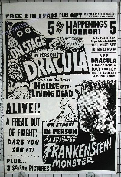 Dracula and Frankenstein Stage Show